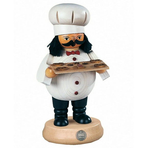 Fumoir d'Encens Allemand baker, Hauteur 18 cm / 7 Pouces, Erzgebirge original par Muller Seiffen