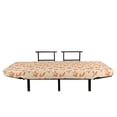 thumbnail image 3 of Squirrel Futon Couch, Little Squirrels Under Snowfall Fluffy Rodent Wildlife Winter Time, Daybed with Metal Frame Upholstered Sofa for Living Dorm, Loveseat, Peach Orange Brown, by Ambesonne, 3 of 4