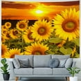 thumbnail image 4 of Shiartex Sunflowers Wall Tapestry, Sunflower Field in The Sunset Tapestry Wall Hanging Yellow Floral Tapestry for Bedroom Living Room Dorm 50x40inch, 4 of 6
