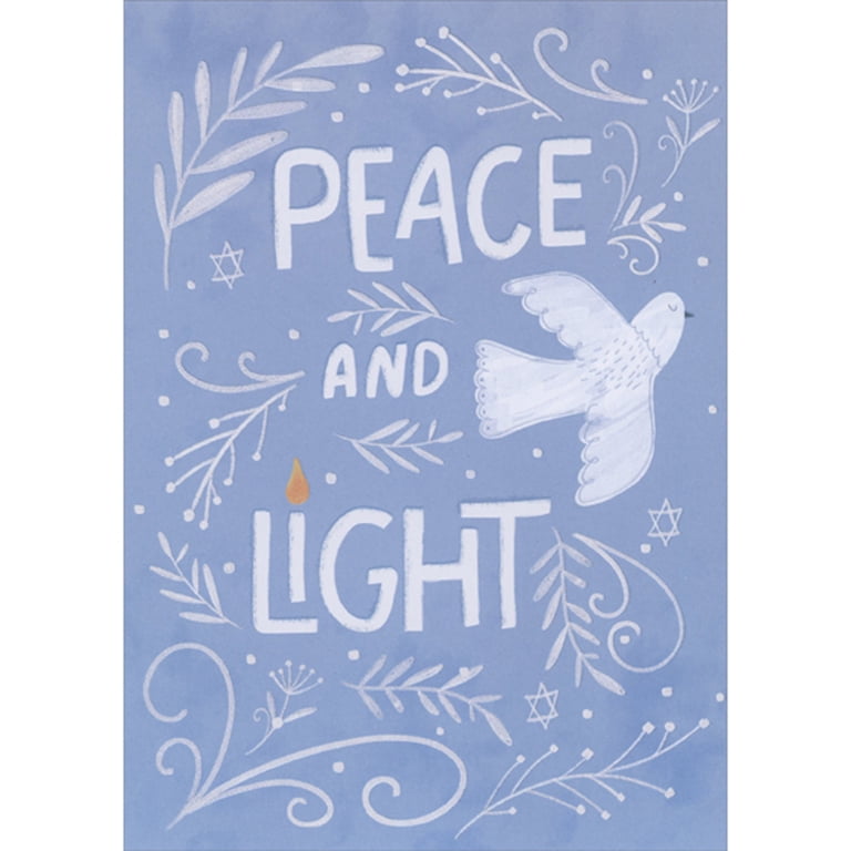 Peace and Light Hanukkah Card Set - 15 Cards photo 1