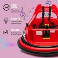 thumbnail image 3 of 12V Bumper Car for Kids, Bumper Car for Toddlers W/Remote Control, Electric Ride On Car with LED Lights & 360 Degree Spin, Bluetooth, Anti-Collision Padding 5-Point Safety Belt, 3 of 7