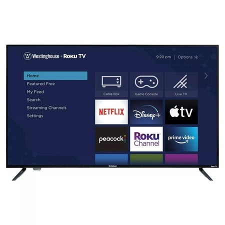 Restored Westinghouse 43" 4K Ultra HD Roku Smart TV with HDR WR43UT4212 (Refurbished)