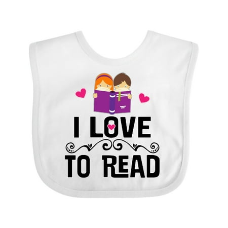 

Inktastic I Love to Read Gift Baby Girl Bib