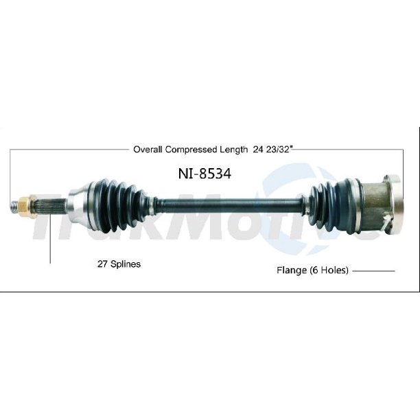 OE Replacement for 20072008 Infiniti G35 Front Left CV Axle Shaft
