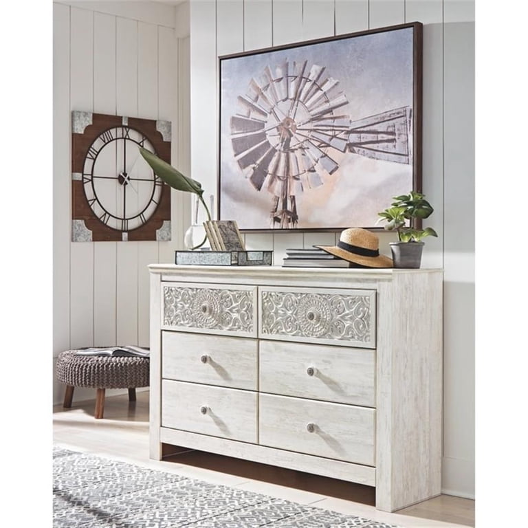 signature design by ashley cambeck 6 drawer dresser in whitewash Amazon.com: Signature Design by Ashley Cambeck Farmhouse Industrial 6 Drawer Dresser, Whitewash : Home & Kitchen