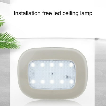 

GWONG Dome Light USB Touch Rectangle Interior Ceiling Reading Magnet Lamp for Car
