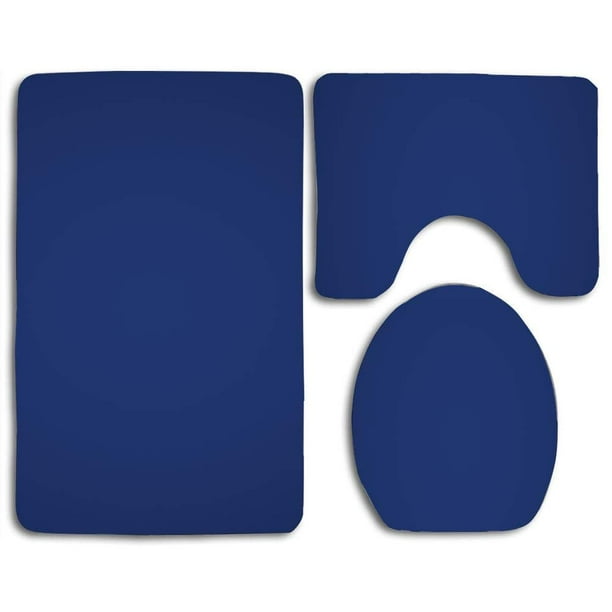 Gohao Royal Blue 3 Piece Bathroom Rugs Set Bath Rug Contour Mat And Toilet Lid Cover Com - Royal Blue Contour Bath Rug Gohao Royal Blue 3 Piece Bathroom Rugs Set Bath Rug Contour Mat And Toilet Lid Cover Com - Royal Blue Contour Bath Rug