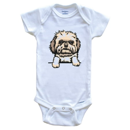 

Bolonka Zwetna Dog Breed Cute One Piece Baby Bodysuit v2 3-6 months white
