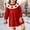 Red, variant on ZHOGXU Big Kids Girls Dress Long Sleeve Round Neck Knitted Strawberry Embroidery Lace Trim Comfortable Stylish Dresses For Daily Wear Pink 4-5 Years