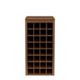 thumbnail image 6 of Noble House Wilbur 35.4" 32-Bottle Wine Bar Cabinet, Kitchen Modular Buffet, Melamine Finish, Walnut, 6 of 10