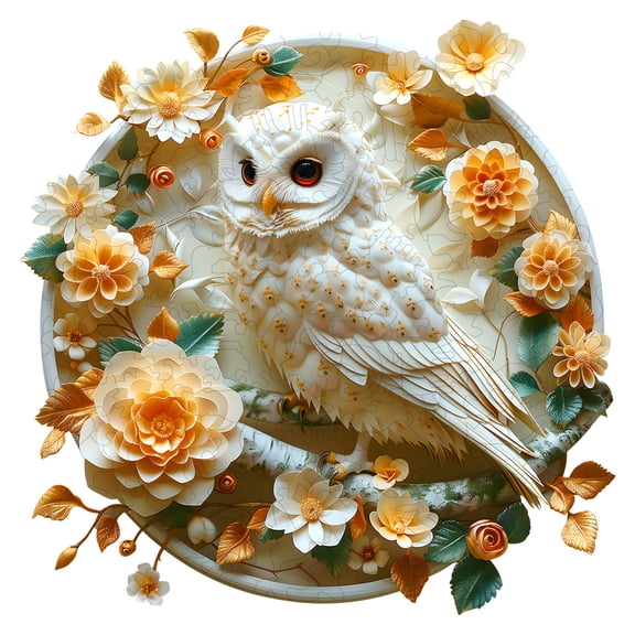 Jigsaw Puzzles-Wooden Puzzle Adult Unique Shape Advanced Wise Owl Wooden Jigsaw Puzzle for Adult,Family Puzzles Gifts for Kids
