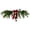 Green, variant on Christmas Decor, Artificial Cedar Teardrop Swag, Christmas Cabinet Wreath with Bow And Bell, Hanging Greenery for Window Kitchen, 1 Christmas Wreath Lintel