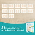 thumbnail image 2 of Promifun almohadillas adhesivas de moleskin, 24 hojas, beige, 2 of 8