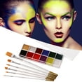 thumbnail image 2 of Halloween Makeup Kit 12 Color Easy to Apply Remove Intensely Toned Face Body Paint for Creative Designs, 2 of 9