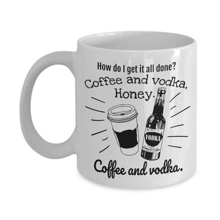 - Coffee And Vodka Honey Martini Lovers Coffee & Tea Gift Mug, Gifts and Ideas for Caffeine Lover Men & Women