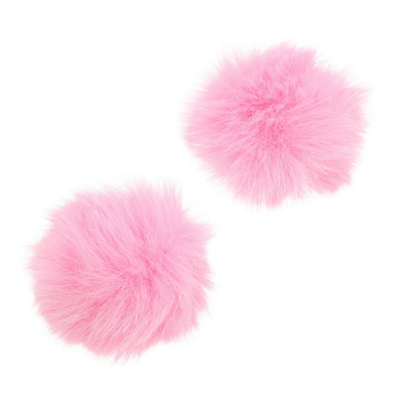 2 Pcs Mic Stand Furry Windscreen Pink Microphone Professional Sleeve