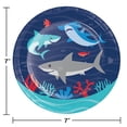 thumbnail image 2 of 96/Case Bulk Shark Party Dessert Plates, 2 of 7