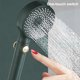 thumbnail image 4 of Cabezal de ducha de mano 3 modos Presión que aumenta el cabezal de ducha desmontable rociado lavable de una sola llave pulverizador de baño de tope negro Eigraketly HA011773-02, 4 of 7