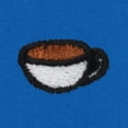 thumbnail image 2 of Dalix Lil Coffee Heavy Cotton Short Sleeve Summer Tee Mens in Royal Blue S Small, 2 of 5