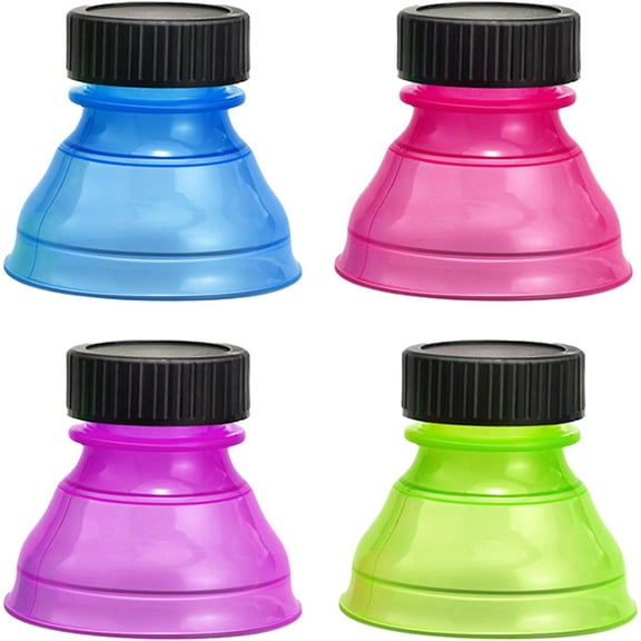 4-pack colorful soda can lids beer/energy drink leak-proof protective covers picnic beach essential gadgets