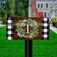 thumbnail image 2 of Briarwood Lane Wreath Monogram Letter T Mailbox Cover, 2 of 3