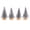 Silver, variant on 4 PCS Mini Christmas Trees, Artificial Christmas Tree Bottle Brush Trees Christmas, Sisal Snow Trees with Wooden Base for Christmas Decor Christmas Party Home Table Craft green 2