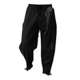 thumbnail image 5 of Men's Elastic Solid Cotton Casual Pants Loose Breathable Comfort Fit, 5 of 5