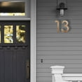 thumbnail image 3 of 8inch Modern Floating House Numbers Large Black Shadow Home Address Garage Gate, 3 of 10