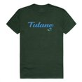 thumbnail image 1 of W Republic 554-198-FOR-04 Men Tulane Green Wave Script T-Shirt, Forest Green - Extra Large, 1 of 1
