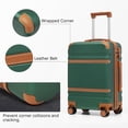 thumbnail image 5 of LONG VACATION Luggage Set 6 Piece Suitcase with Spinner Wheels, ABS+PC Hardshell Luggage with TSA Lock & YKK Zipper, 5 of 8