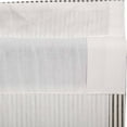 thumbnail image 5 of VHC Brands Hatteras Seersucker Ticking Striped Cotton Americana Kitchen Curtains Rod Pocket Hanging Loops 36x36 Tier Pair, Denim Blue, 5 of 8