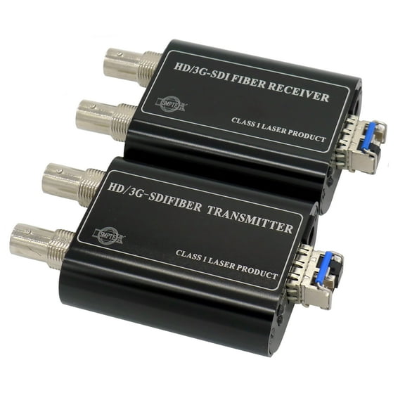 Transwan 3G-SDI Fiber Extender /Converter Transmit 1080P SDI Signal Over 1 Single-Mode Fiber to 10 Kilometers, Supports All Pathological Patterns, SMPTE Standards for Broadcast Camera