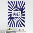 thumbnail image 1 of James Tapestry, Classical Nautical Colors and Grunge Effect Common First Name Surname Design, Fabric Wall Hanging Decor for Bedroom Living Room Dorm, 5 Sizes, Navy Blue and White, by Ambesonne, 1 of 1