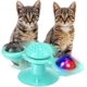 thumbnail image 2 of Juguete para gatos, Molino de viento de juguete para gatos, Juguete interactivo para gatos 1 pieza azul oso de fresa Electrónica, 2 of 5