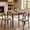Gray-3 pcs, variant on Space-Saving 3 Piece Dining Set with Under-Table Storage, Modern Small Kitchen Table & 2 Chairs for Apartments, Sturdy Metal Frame Dinette for Dining & Work, Black