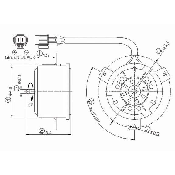 TYC 630760 Engine Cooling Fan Motor Fits select: 2001-2006 HYUNDAI SANTA FE