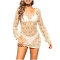 thumbnail image 2 of Leesechin Womens Kimonos Ladies Bathing Suit Cover Up For Beach Pool Swimwear Crochet Dress, 2 of 8
