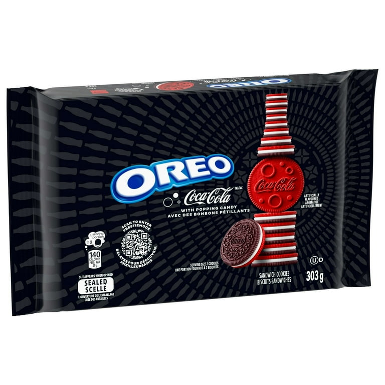 Oreo Coca-Cola Sandwich Cookies with Popping Candy, 303g