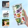 thumbnail image 6 of SKYSONIC Vegetable Tumbler Stainless Steel Double Wall Vacuum Reusable Insulated Mug with Straw and Built-in Coaste for Cold and Hot Beverages, 12oz, 6 of 7