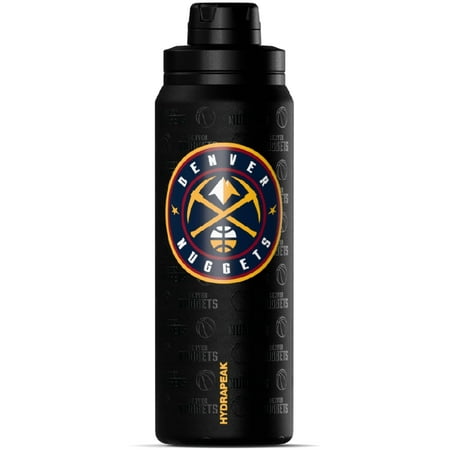 Hydrapeak x NBA Officially Licensed Denver Nuggets 26 oz Active Water Bottle with Chug Lid and Handle Reusable Stainless Steel Double Wall Insulated Sports Gift