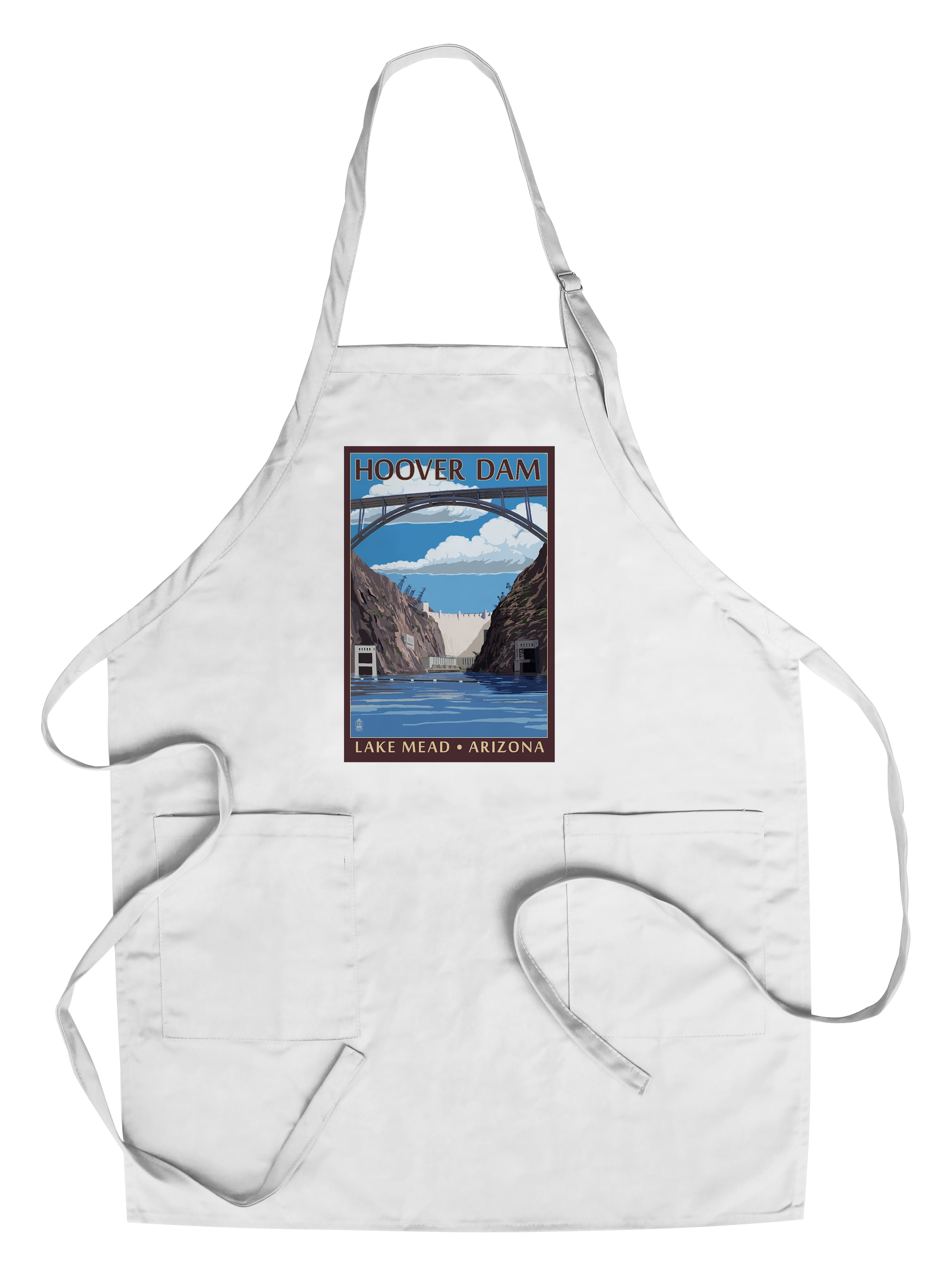 Lake Mead, Arizona, Hoover Dam (Cotton Canvas Apron, Kitchen Cooking