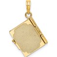 thumbnail image 3 of 14K Yellow Gold Enameled 3D Moveable My Love Story Book Pendant (20.4 X 13.7) Made In United States k6894, 3 of 5