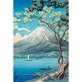 thumbnail image 2 of Takahashi, Hiroaki 23x32 Gold Ornate Wood Framed with Double Matting Museum Art Print Titled - Mount Fuji from Lake Yamanaka, 2 of 4