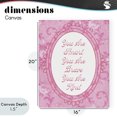 thumbnail image 4 of Stupell Industries Shabby Chic Smart Brave & Kind Ornate Pink Canvas Art, 16 x 20, by Lil' Rue, 4 of 8