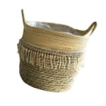 thumbnail image 4 of Cesta de almacenamiento, regalo de inauguración de la casa, cesta tejida para plantas, maceta tejida a mano 25cm x 25cm, 4 of 9