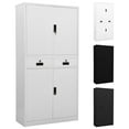 thumbnail image 3 of vidaXL Filing Cabinet Storage Metal Cabinet with Shelves for Office Steel, 3 of 28