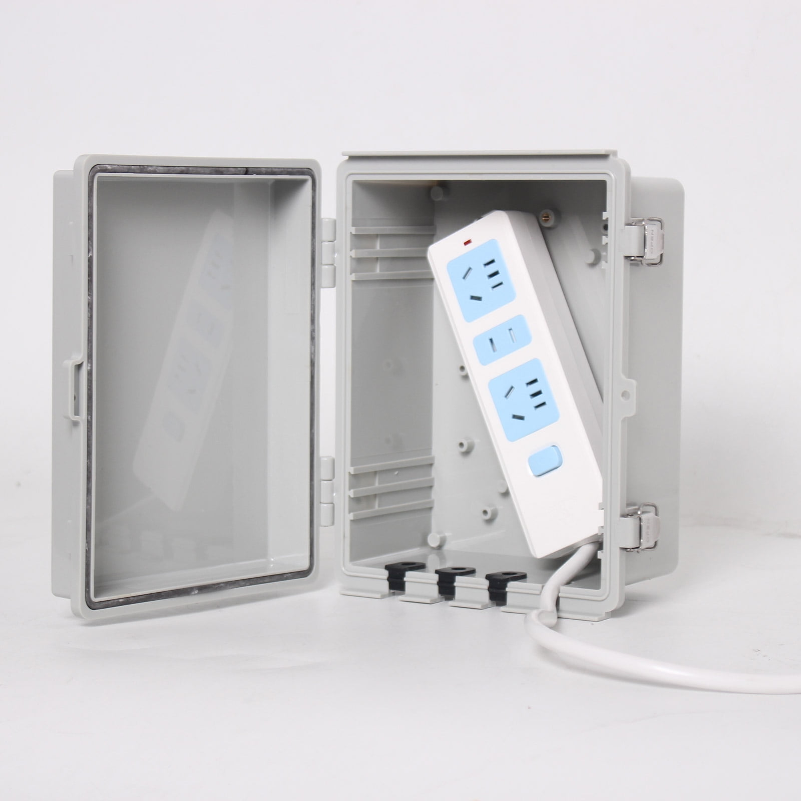 Plastic Electrical Junction Box Waterproof Connection Cable Enclosure for Indoor Outdoor Power Case Junction Box