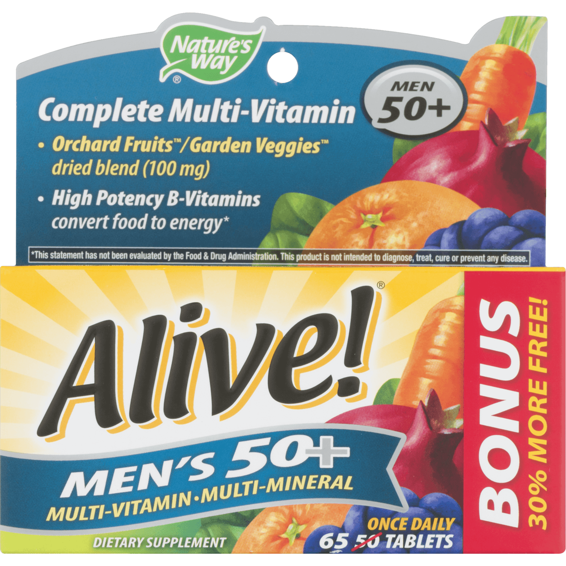 Alive Mens 50+ Bp 65 Tabs