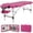 Pink, variant on CL.HPAHKL Massage Table Portable, 2 Fold Lash Bed Massage Bed, Adjustable Height, Sturdy Aluminum Frame, Esthetician Bed for Tattoo, Facial, Lash, Physical Therapy, Black