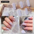 thumbnail image 1 of Nuevo 14 tiras de pegatinas de Gel para uñas de otoño, parche de cobertura completa para uñas, pegatinas para uñas con estampado de leopardo, tiras de esmalte de uñas DIY, fabricación de manicura, 1 of 7
